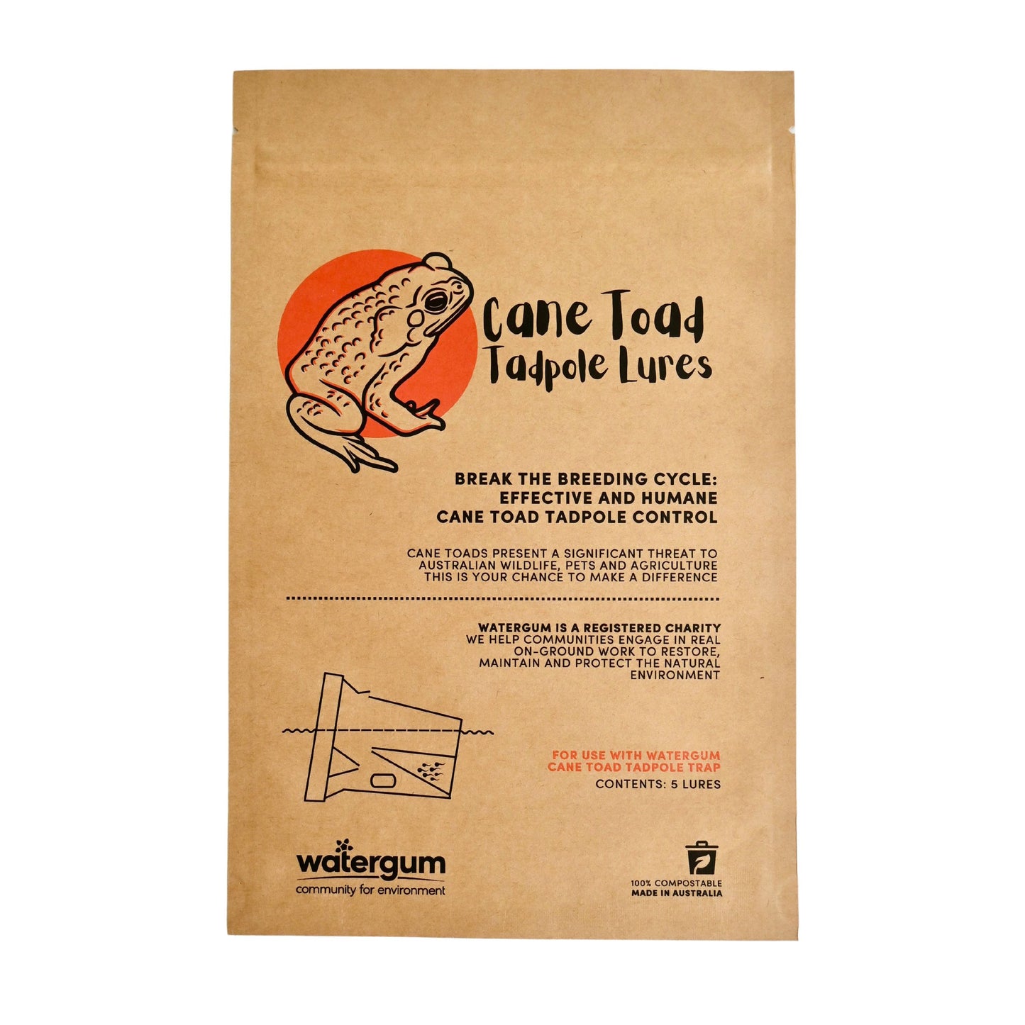 Cane Toad Tadpole Lures