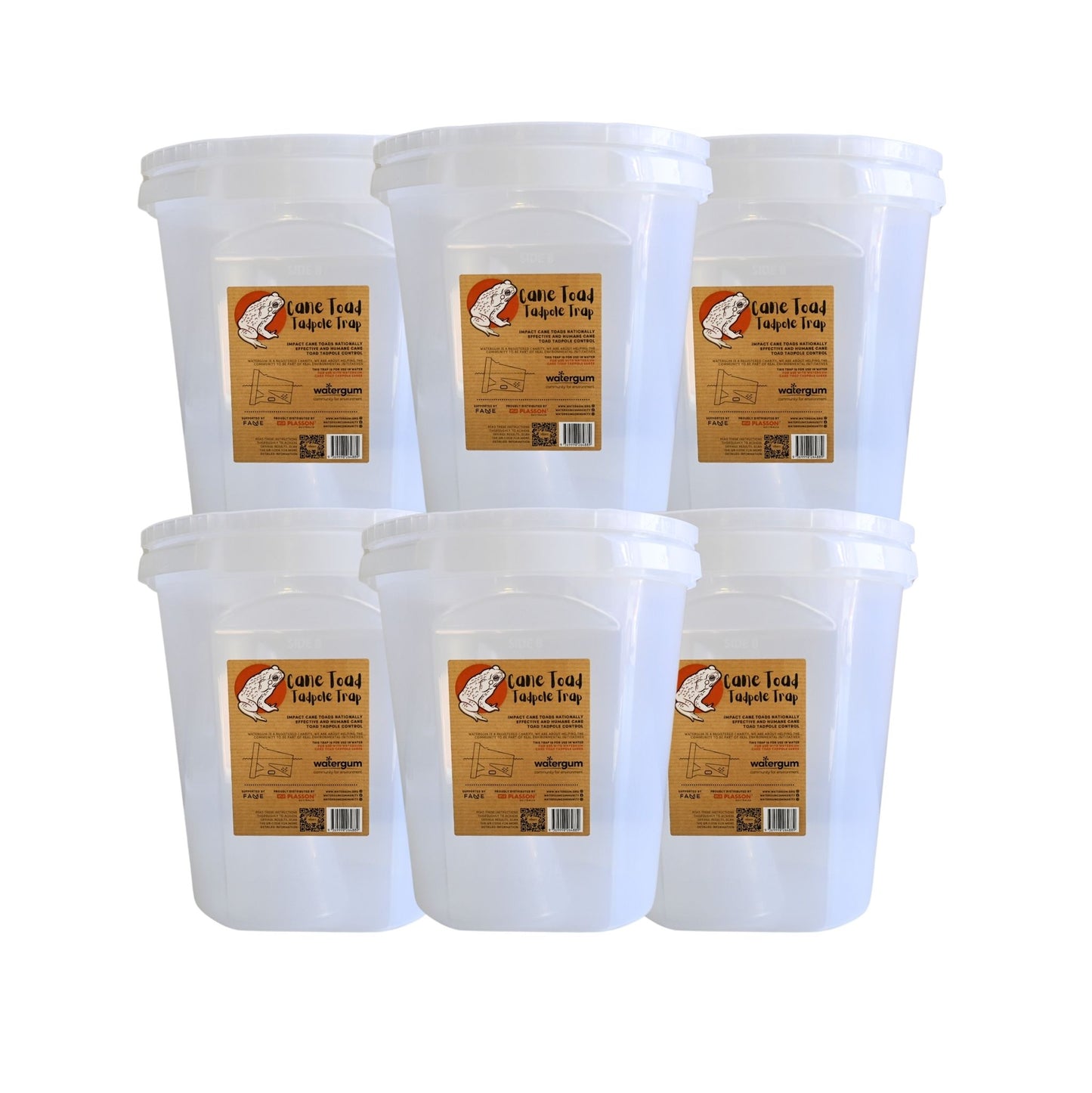 Multi-buy x6 Cane Toad Tadpole Traps